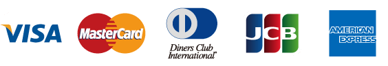 （VISA・MasterCard・Diners・JCB・AMEX）